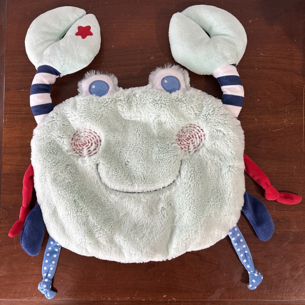 Douglas Baby Sshlumpie Crab Plush Lovey Blankie Friend Ocean Babies Knotted